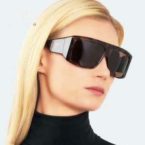 Gafas de Sol Steampunk Vintage de Moda 2020 para Hombre y Mujer, Lentes Degradadas UV400, Gafas de Sol Cuadradas Extra Grandes - Product Image 1