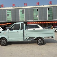 Pick-up électrique à quatre roues motrices avec batterie lithium-ion, phares LED, amortissement hydraulique pour le transport de passagers et de marchandises