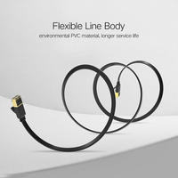 Farsince U/FTP Cat8 Cordon de raccordement Ethernet plat RJ45 Shield Cat 8 Câble Internet réseau plat