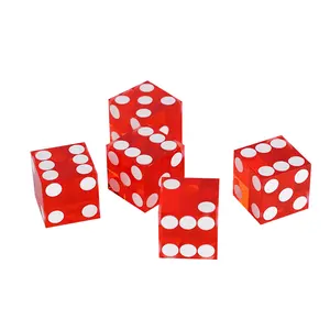 Accesorios de Casino YH Dados acrílicos de 19mm Dados de 6 lados utilizados para juegos de mesa de basura