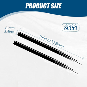 2 adet araba vücut yan kapı vinil çıkartmaları araba şerit çıkartmalar spor yarış şerit grafik çıkartmalar araba aksesuarları - Product Image 2