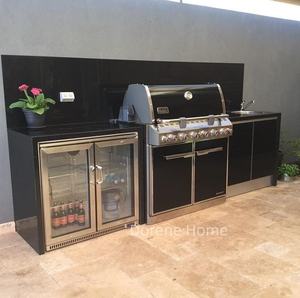 Dapur BBQ luar ruangan Modular 304 baja tahan karat dapur luar ruangan dapat dirakit dengan bebas wastafel dan kulkas - Product Image 6