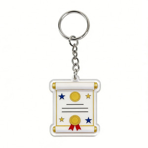 Porte-clés personnalisé Shunquan Jewelry avec logo et image sur mesure en acrylique, idéal pour la saison <span class=keywords><strong>des</strong></span> diplômes, chapeau de doctorat et toge de remise de diplôme – Souvenir populaire - Product Image 3