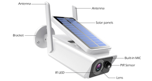 Nueva Cámara de Seguridad WiFi para Exteriores con Energía Solar, Bajo Consumo, Batería, 3MP, Inalámbrica, Inteligente, Audio Bidireccional, Visión Nocturna - Product Image 2