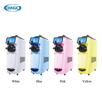 Machine à crème glacée molle de table ultra-silencieuse avec écran tactile, pré-refroidissement, maintien au frais et agitateur de godet