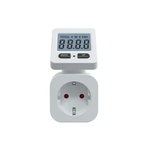 Bán Hot EU tiêu chuẩn cắm kỹ thuật số Power Meter thông minh cắm năng lượng Meter ổ cắm với LCD