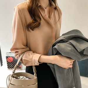 เสื้อเชิ้ตสีขาวใหม่สำหรับฤดูใบไม้ผลิ ไซส์ใหญ่พิเศษ <span class=keywords><strong>4XL</strong></span> เสื้อทรงหลวมสบายๆ แฟชั่นผู้หญิง แขนยาว ติดกระดุม เสื้อสตรีทแวร์ - Product Image 3