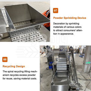 Hình nón của tôi kem sô cô la đầy Marshmallow máy hoàn toàn tự động dây chuyền sản xuất kẹo bông - Product Image 5