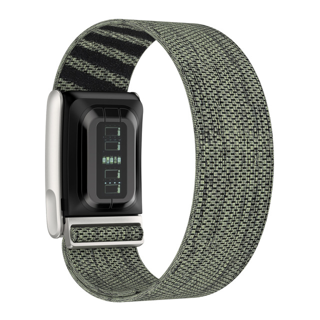 Nylon 13mm Watch Strap Elastic Sports Wristband Heart Rate Monitoring Single Ring Buckle Smart Band Healthy Wearable Device