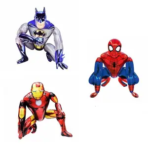 3d Kleine Stereo Assemblage Spiderman Ballonnen Kinderen Verjaardag Cartoon Aluminiumfolie Ballon Groothandel