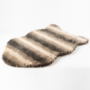 Shaggy Faux Fur Print Throw Are Rug Contemporáneo Fuzzy junto al piso Mat <span class=keywords><strong>Alfombra</strong></span> para <span class=keywords><strong>chimenea</strong></span> Sofá Sala de estar Niñas - Product Image 4