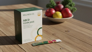 ABCD CLEAN JUICE Yuyu Healthcare Poudre Fonctionnelle Santé Adulte - Mélange Détox Pomme Betterave Carotte Fibres de Racine de Chicorée Santé Intestinale - Product Image 3