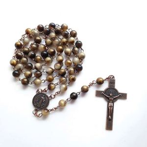 Collares de Joyería Cristiana, Rosarios, Joyería Religiosa, Regalos de Fe, Collar con Colgante de Cruz Vintage Simple y Moderno - Product Image 3