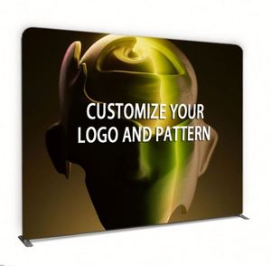 Latest Exhibition <b>Backdrop</b> <b>Stand</b> Trade Show Display Booth Tension Fabric Stretch Banner Advertising Display - Product Image 1