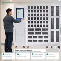 Distributeur automatique intelligent de casiers OEM en acier avec revêtement en poudre, pour outils industriels, cartes de crédit, pièces de monnaie, et armoire de consommables médicaux basée sur le cloud