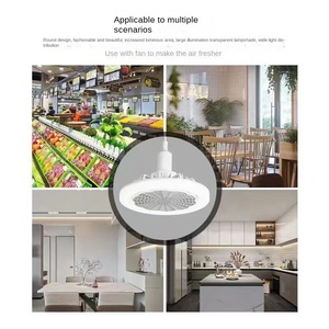 โคมไฟพัดลมติดเพดาน LED ของดีไซน์เนอร์ทันสมัยสำหรับตกแต่งห้องพักโรงแรมแหล่งจ่ายไฟ E27แบบฝังรีโมทคอนโทรลสำหรับใช้ในร่มบริการจัดส่งสินค้า - Product Image 6