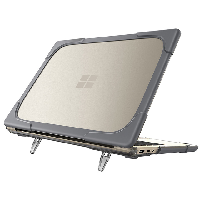 TPU Transparent Laptop Cover case for Microsoft Laptop 3 13.5  Inch With Metal Keyboard With Fold Kickstand TPU clear Hard