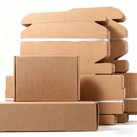 Boîtes d'expédition en carton ondulé kraft brun imprimées sur mesure, vente en gros, logo personnalisé, taille sur mesure pour l'e-commerce, l'expédition, la vente au détail, les cadeaux, les entreprises