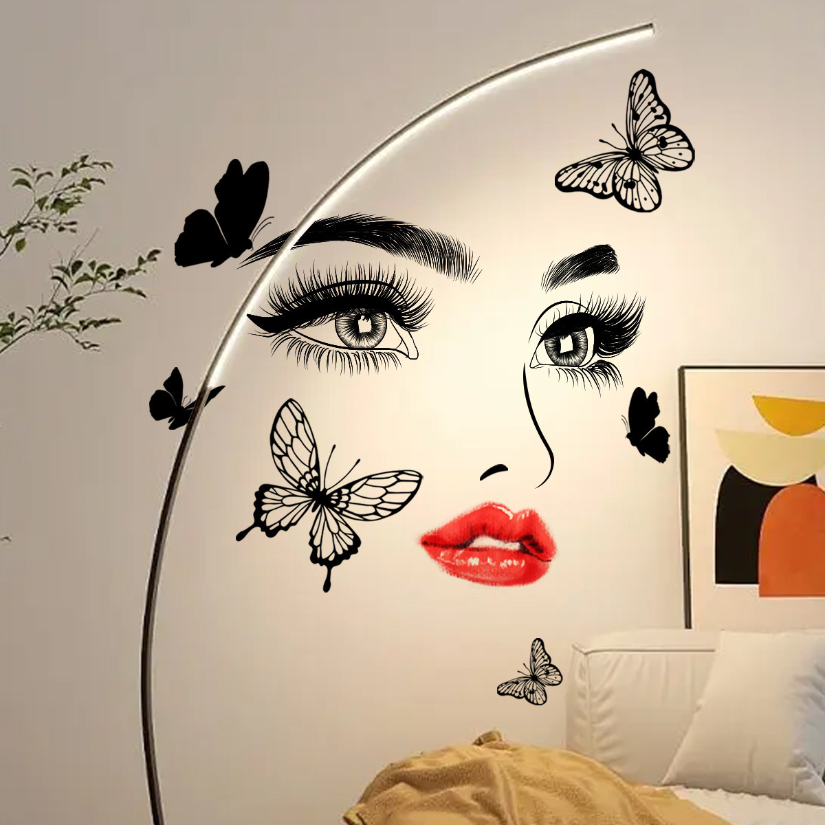 72 Autocollants Papillons 3D HDKAJL - Stickers Muraux Réutilisables PVC | Décoration Chambre Enfant Et Salon