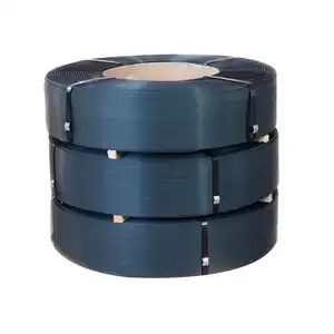 Bande de cerclage en acier 16x0.5mm à haute teneur en carbone laminée à froid polie bande d'acier de bobine de ressort bande d'emballage de fer bleu