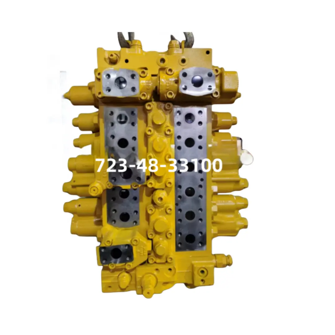 صمام موزع رئيسي PC500-10 723-48-33100 Komatsu منتج نادر الأصلي