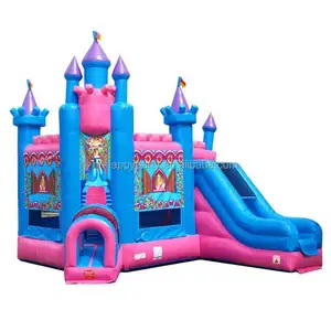 US STOCK Commercial PVC Inflatable Bounce House with Slide Ball Pit and Blower