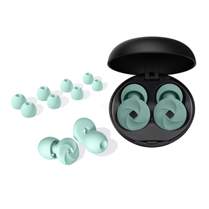 Custom logo Soundproof Soft Silicone Reusable Hearing protection Noise Reduction Earplugs for Sleeping - Product Image 1