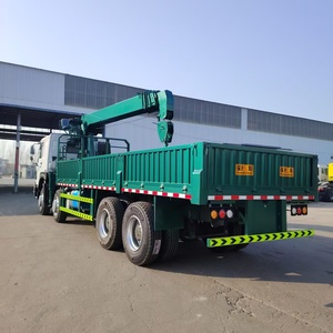 Truk Kargo Berat Sinotruk 40 60 <span class=keywords><strong>Ton</strong></span> HOWO 8x4 10 12 Roda Murah Dengan <span class=keywords><strong>Crane</strong></span> Boom 20t Dijual - Product Image 2