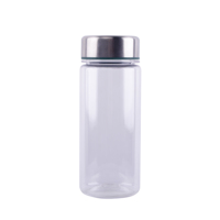 Botella de Agua de Plástico Transparente Libre de BPA con Diseño Anticondensación, Botella Portátil para Bebidas Frías con Asa, Taza de Viaje a Prueba de Fugas
