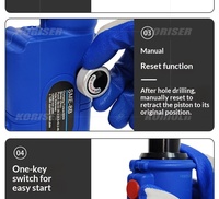 Máquina Perforadora Hidráulica Automática Portátil SME-8B, Herramienta para Perforar Placas de Acero y Hierro, 5L, 70 Bar