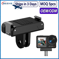 Dudukan Cepat Lepas 2-Claws Interface untuk DJI Osmo Action 5 Pro, Dudukan Kamera Aksi Logam untuk DJI Action 4/3 untuk Osmo 360