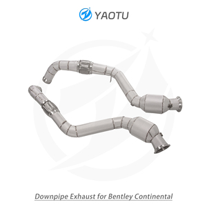 YT động cơ tiêu đề downpipe cho Bentley Continental GT 4.0tt/6.0tt 2020 2024 miễn phí dòng chảy SS304 thẳng ống xả <span class=keywords><strong>muffler</strong></span> - Product Image 2
