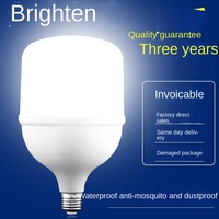 Ampoule LED avec driver IC en PVC, culot B22/G12/E39/E26, AC 85-265V, éclairage d'entrepôt, garantie 3 ans, T50-T120 5W-48W