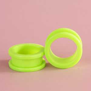 بيع بالجملة أزياء الجسم المجوهرات الاكريليك inkycolor مقاييس الأذن 2 p1.2-24 المسمار سدادات الأذن Y2K المجوهرات منفذ المصنع أسلوب لطيف - Product Image 3