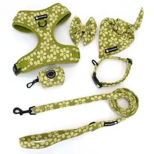 Custom Dog Harness Set Luxury Biothane Dog Leash And Harness Dog Collars Mascotas Pet Supplies