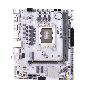 Placa Base ABIT <span class=keywords><strong>H610</strong></span> Nueva, Socket LGA1700, DDR4, Modelo H610M-<span class=keywords><strong>K</strong></span>, Color Blanco, con Precio de Fábrica - Product Image 1