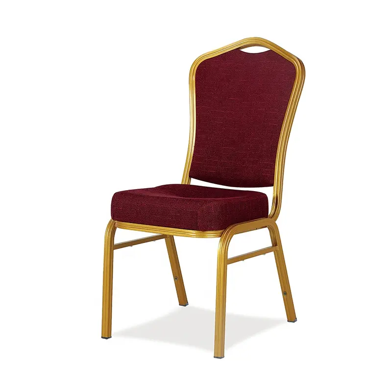 كرسي ضيافة باللون الألومنيوم مستخدم للفنادق للبيع بالجملة