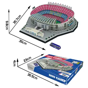 Puzle 3D para estadio de fútbol, puzzle 3D, para Reino Unido, España, Italia, Alemania, Francia, clubes famosos, pedido variado