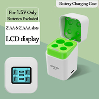 Chargeur intelligent haut de gamme pour piles Li-ion 1,5 V AA/AAA avec écran LCD clair pour manettes de jeu, chargeur de piles AA AAA