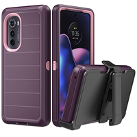 360 derajat pemegang ponsel desktop sabuk klip drop-proof casing penutup penuh untuk Motorola Moto Edge 2022 G Stylus 5G POWER G play 4G