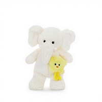 Sac en forme d'éléphant en flanelle et coton PP, jouet confortable, poupée, sac-coussin, cadeau d'anniversaire, peluche unisexe, 14 ans et plus
