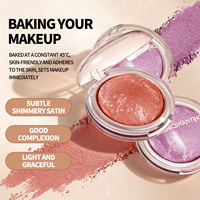 Palette de fards à joues en gros sous marque privée, fini mat éclatant, haute pigmentation, longue tenue, résistant à l'eau, fini naturel, teinte pour les joues