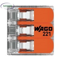 Connecteurs rapides électriques WG 221-412/413 221-415 Bornes de connexion Wago pour câbles électriques 32A 24-12 AWG 2 3 5 voies