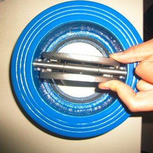 DH77X-10 tiêu chuẩn gang thủy lực kép tấm Wafer bướm kiểm tra van cho phương tiện truyền thông nước - Product Image 3