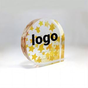 Bloque de Exhibición Acrílico Transparente Personalizado con Diseño Impreso, Logotipo, Patrón Cuadrado, Anime, Dibujos Animados, Adorno Decorativo - Product Image 1