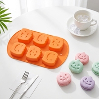 Moule à gâteau en silicone en forme de mini citrouille, non toxique, résistant à la chaleur, compatible four et lave-vaisselle, marque SK, facile à démouler, mignon