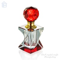 Flacon de parfum en verre cristal de 5 ml, petit, mini, personnalisé, style unique, coloré, vente chaude, pour la décoration de la maison et des mariages