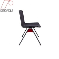 Foshan Vente en gros Coque en plastique noir 3 places Chaise rangée