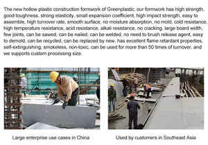 Le nouveau coffrage en plastique creux en contreplaqué de haute qualité de l'usine chinoise 15mm 70 + fois utilise un panneau mural au design moderne exclusif - Product Image 6