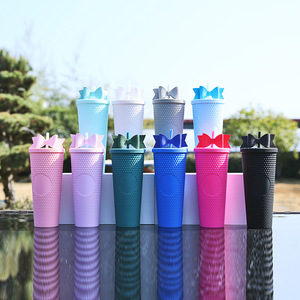 Sequin Bow Cup Diamond Corn Cup Accessory Straw Cup Creative High Value Party Drinkware - Product Image 3